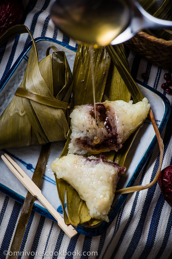 Bamboo-Wrapped Red Bean Dumplings (Zongzi)