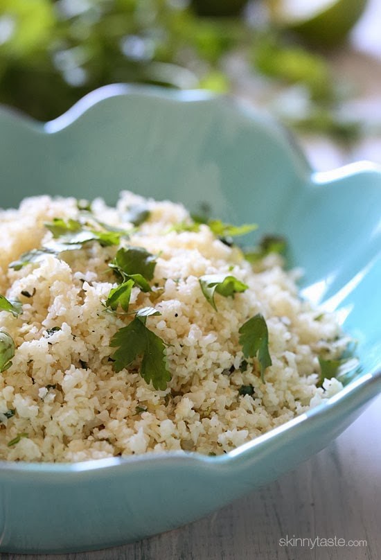 Cilantro and Lime Cauliflower "Rice"