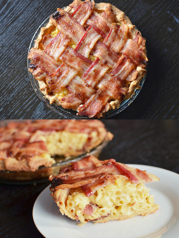 I know, you guys are so ~over~ bacon, but this mac and cheese pie with a bacon lattice will soften even the most jaded of foodies.