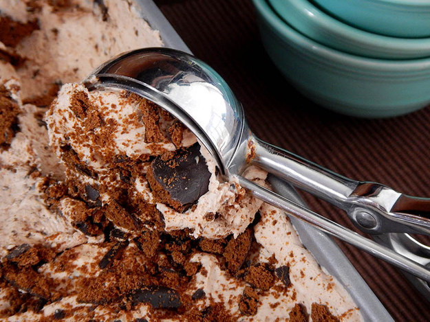 No-Churn Crumbly Thin Mint Ice Cream