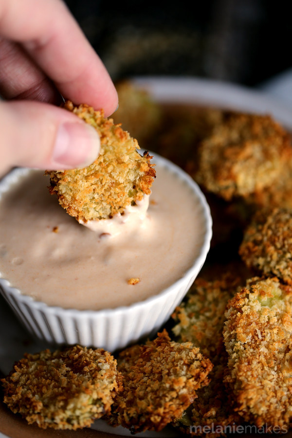 Oven Baked Pickle Chips