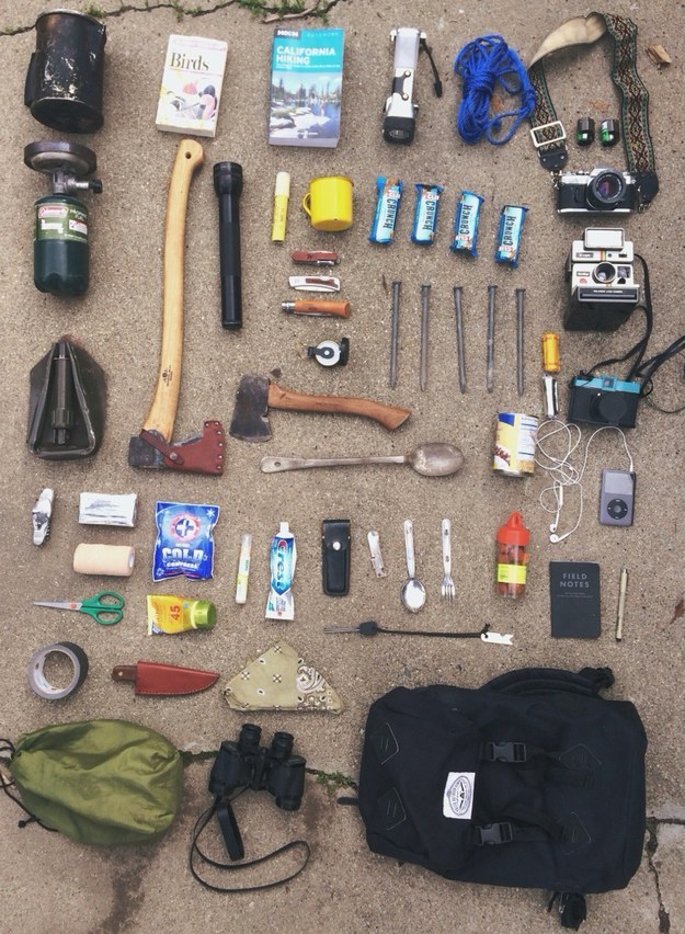 Or there's this extreme wilderness backpacking kit.