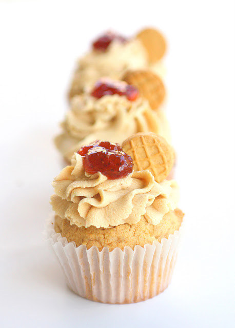 PB & J Cupcakes