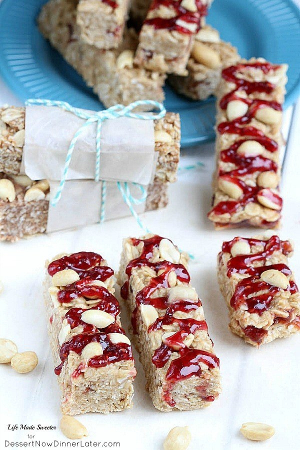 PB & J Granola Bars