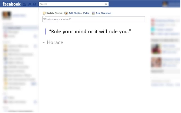 Or you can just get rid of your Facebook newsfeed with this Chrome extension.