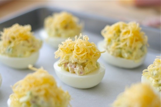 Ham & Cheese Melt Deviled Eggs