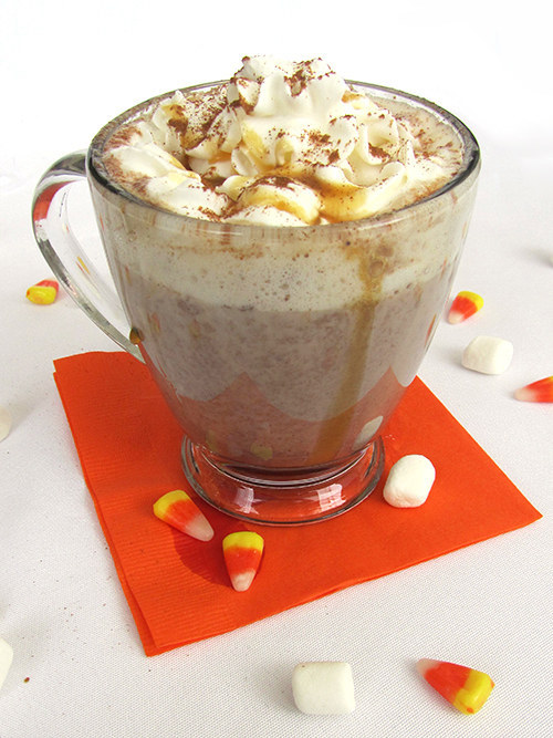 This decadent pumpkin spice hot cocoa.