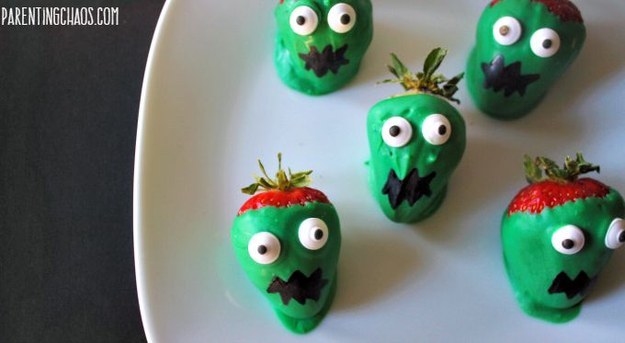 Zombie Chocolate Covered Strawberries