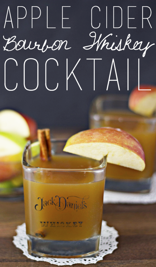 Apple Cider Bourbon Whiskey Cocktail