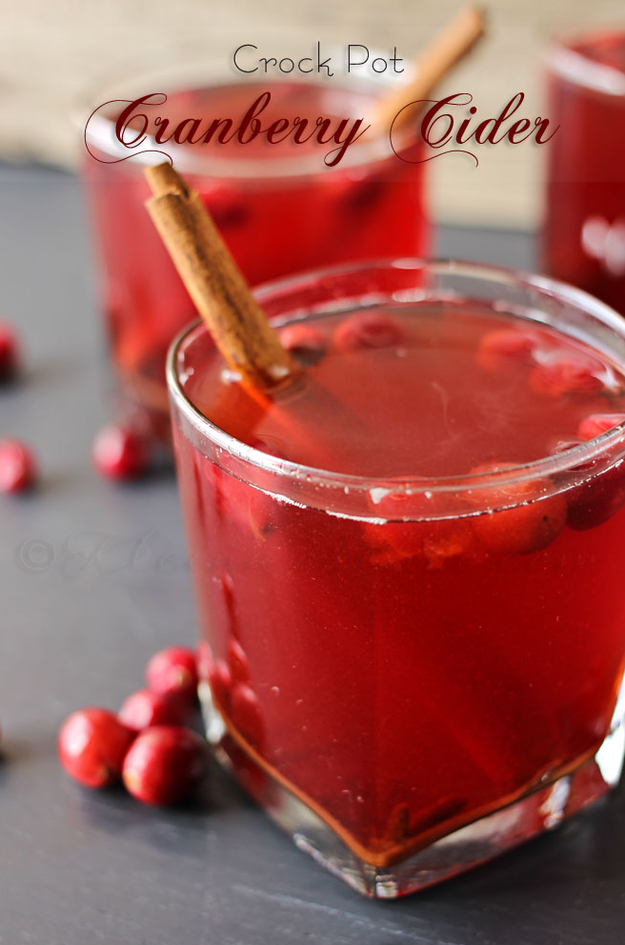 Crock Pot Cranberry Cider