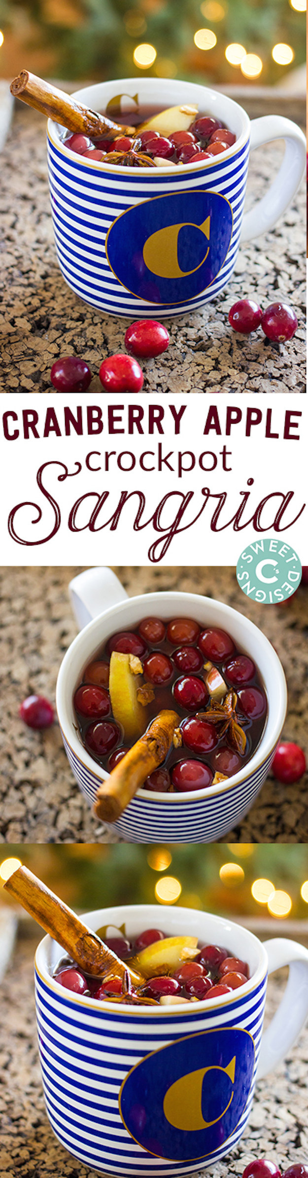 Cranberry Apple Crock Pot Sangria
