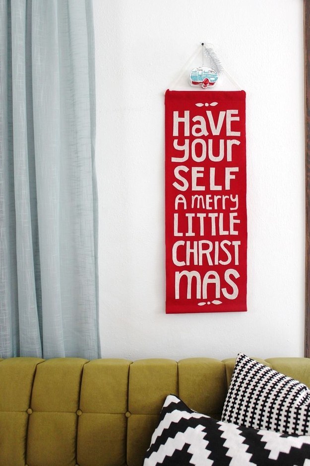 Piece together a warm welcome with felt.