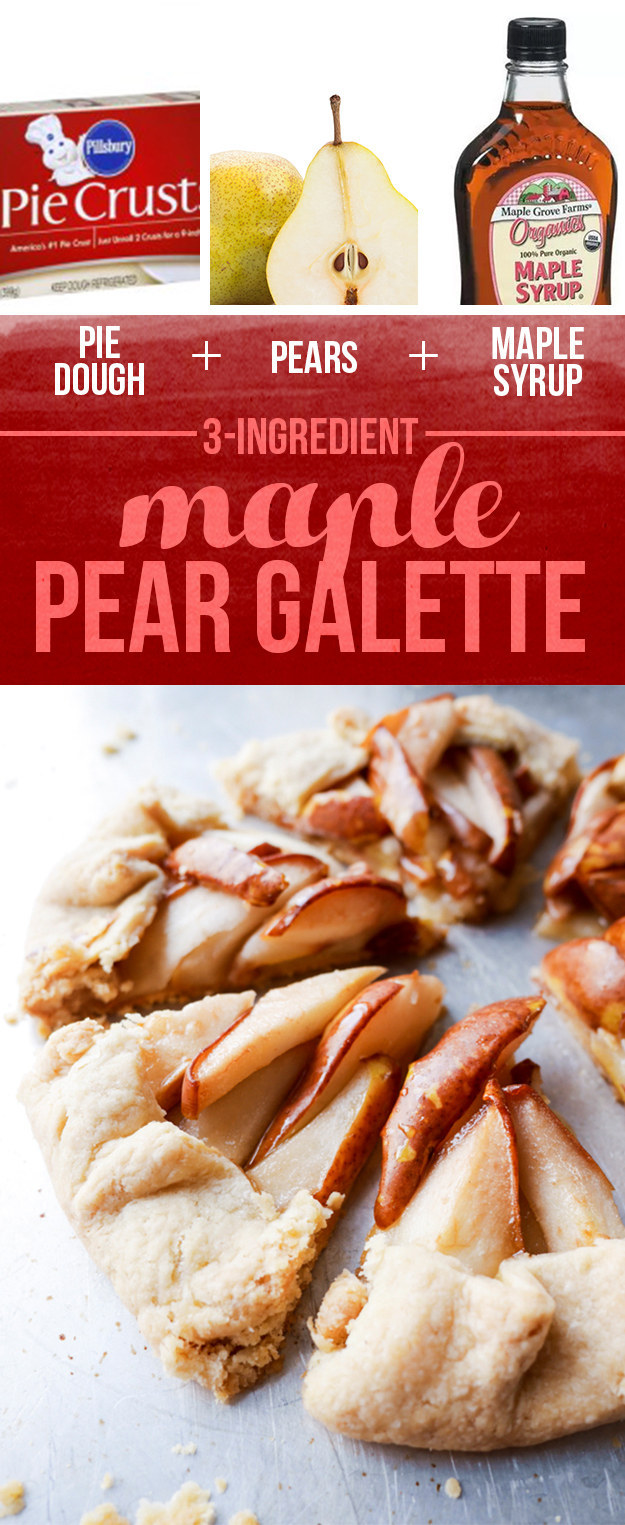Pie Dough + Pears + Maple Syrup = Maple Pear Galette
