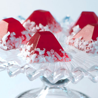 Santa's Hat Jelly Shots